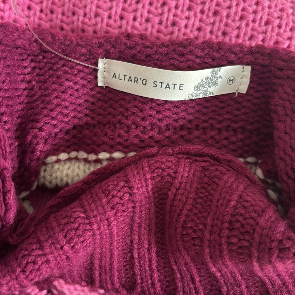 NEW ALTAR’D STATE- Chandler Sweater in Pink - Picture 5 of 7